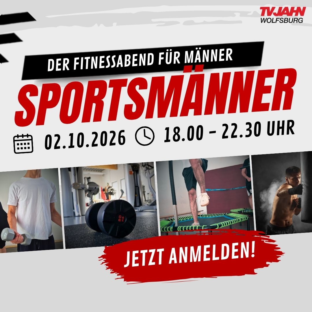 Bewerbung Fitnessabend für Männer