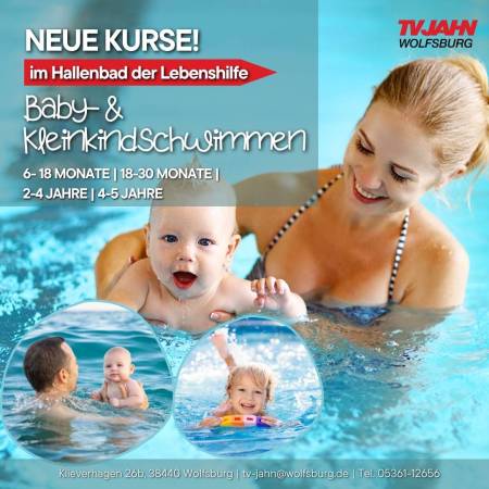 Jetzt auch im Hallenbad der Lebenshilfe: Baby- und Kleinkindschwimmkurse