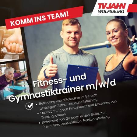 Fitness- und Gymnastiktrainer (m/w/d) gesucht!